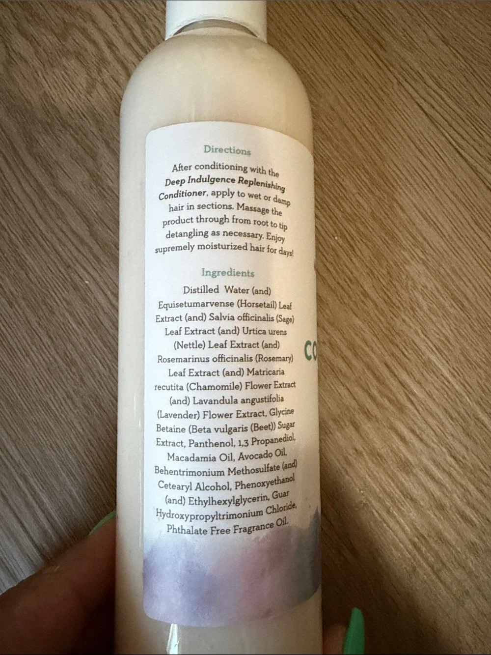 Moisture love￼ leave conditioning